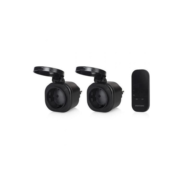Set de Mini Enchufes para Exterior Smartwares SH4-99653/ Negros | Hogar Inteligente