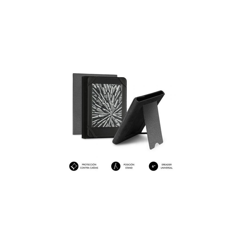Funda para libro electrónico Subblim Clever Ebook Stand Case 6'/ Gris | Fundas