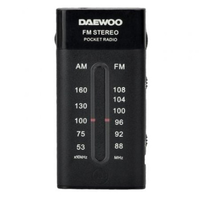 Radio Portátil Daewoo DW1109/ a Pilas/ Negra | Radios