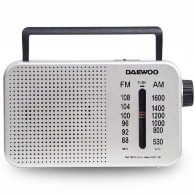 Radio Portátil Daewoo DW1122/ Plata | Radios