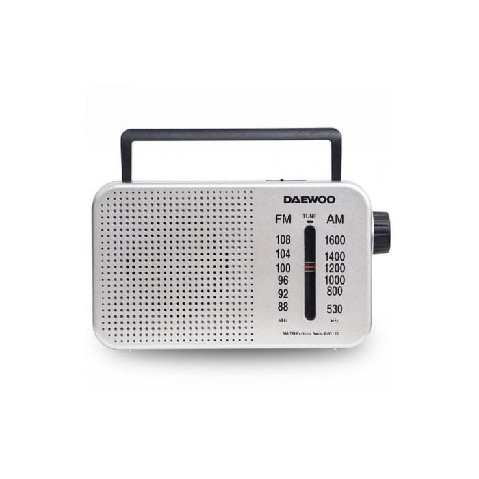 Radio Portátil Daewoo DW1122/ Plata | Radios