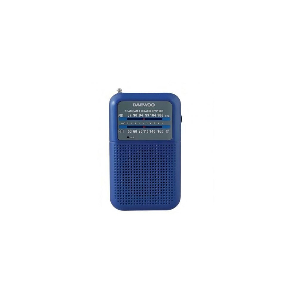 Radio Portátil Daewoo DW1008/ a Pilas/ Azul | Radios
