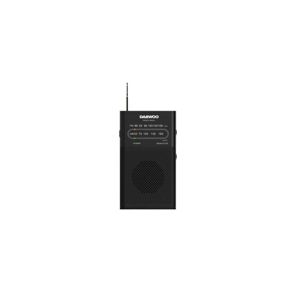 Radio Portátil Daewoo DW1027/ a Pilas/ Negra | Radios
