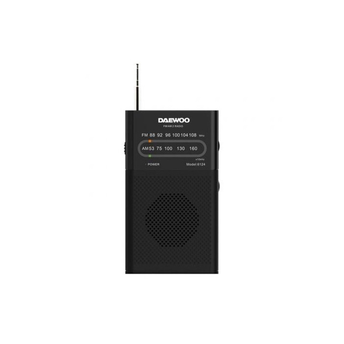 Radio Portátil Daewoo DW1027/ a Pilas/ Negra | Radios