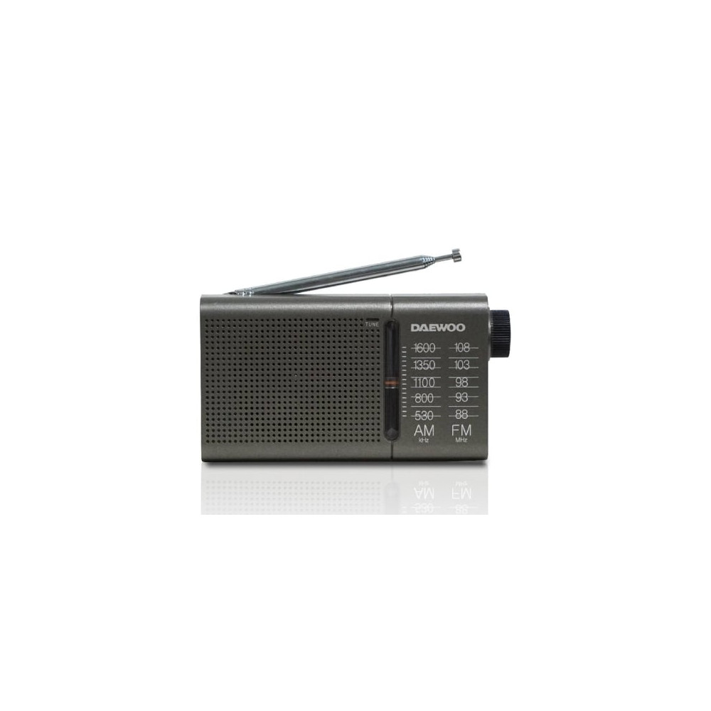 Radio Portátil Daewoo DW1035/ a Pilas/ Gris Oscuro | Radios