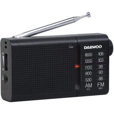 Radio Portátil Daewoo DW1119/ Negra | Radios