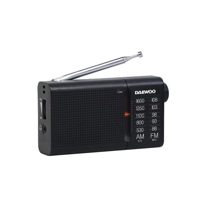 Radio Portátil Daewoo DW1119/ Negra | Radios
