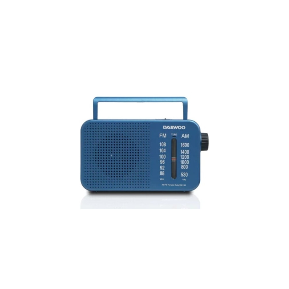Radio Portátil Daewoo DW1120/ con Cable/ a Pilas/ Azul | Radios