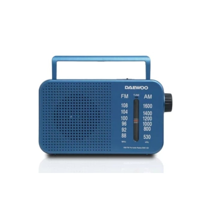 Radio Portátil Daewoo DW1120/ con Cable/ a Pilas/ Azul | Radios