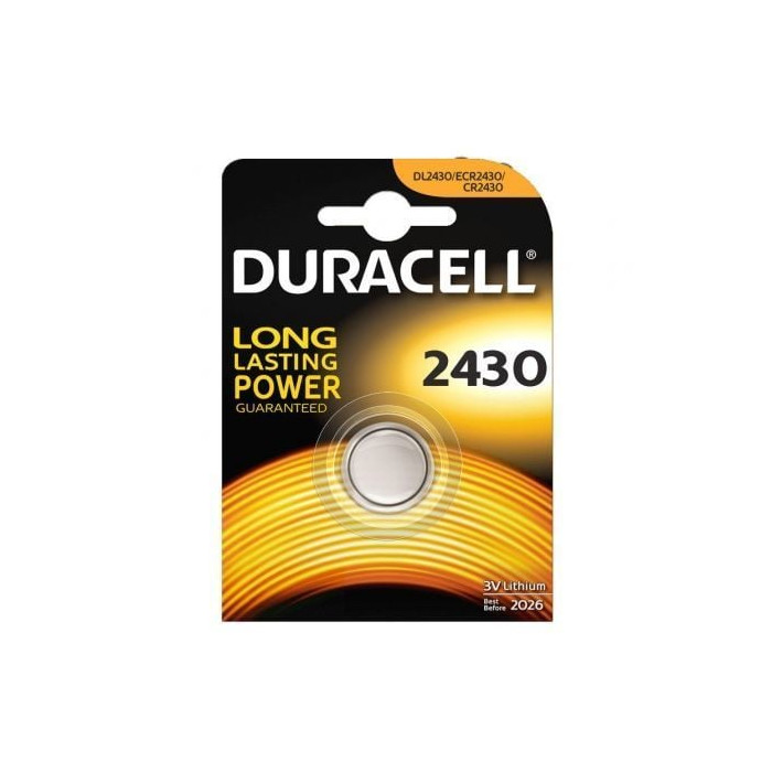 Pila de Botón Duracell CR2430/ 3V | Pilas