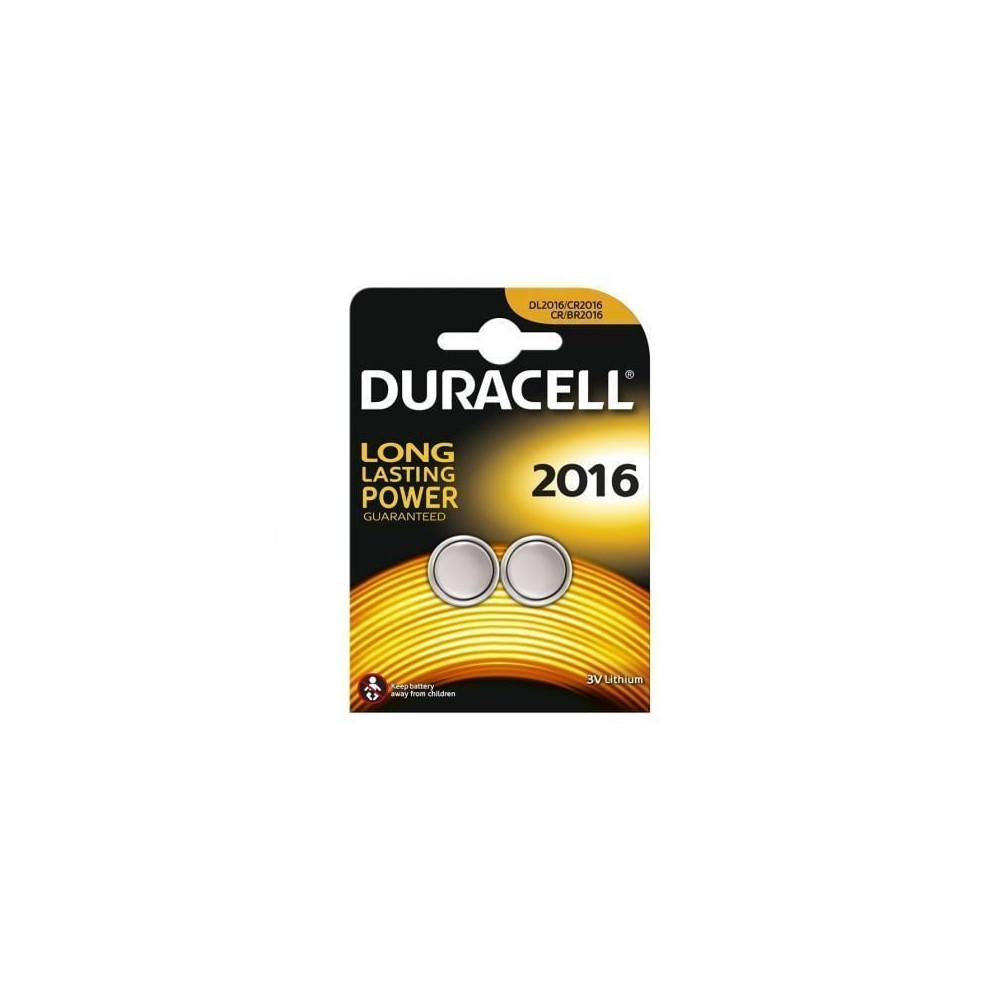 Pack de 2 Pilas de Botón Duracell DL2016B2/ 3V | Pilas