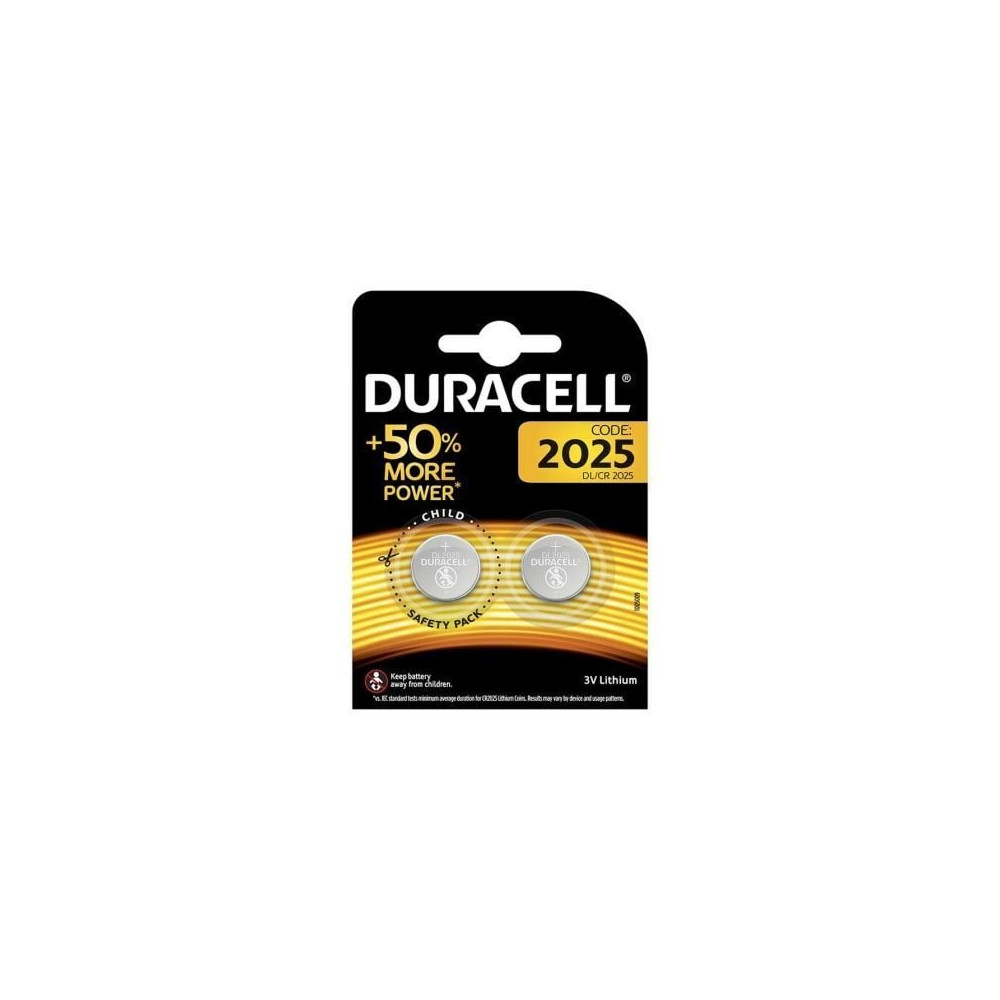 Pack de 2 Pilas de Botón Duracell DL2025B2/ 3V | Pilas