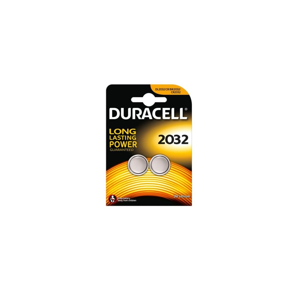 Pack de 2 Pilas de Botón Duracell DL2032/ 3V | Pilas