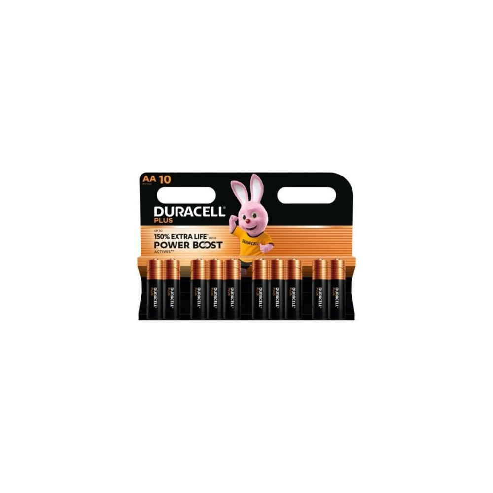 Pack de 10 Pilas AA Duracell Plus Power Boost DPBLR6B10/ 1.5V/ Alcalinas | Pilas