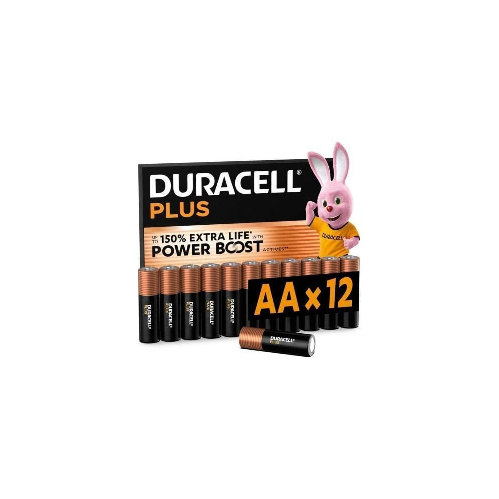 Pack de 12 Pilas AA Duracell Plus Power Boost DPBLR6B12/ 1.5V/ Alcalinas | Pilas