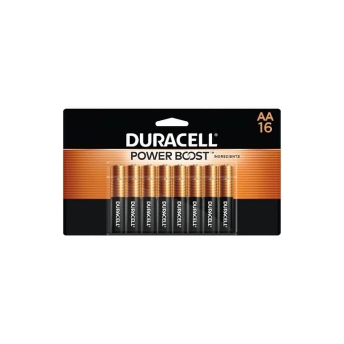 Pack de 16 Pilas AA Duracell Plus Power Boost DPBLR6B16/ 1.5V/ Alcalinas | Pilas