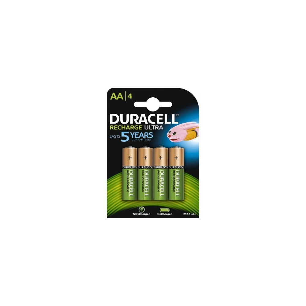 Pack de 4 Pilas AA Duracell HR06-P/ 1.2V/ Recargables | Pilas