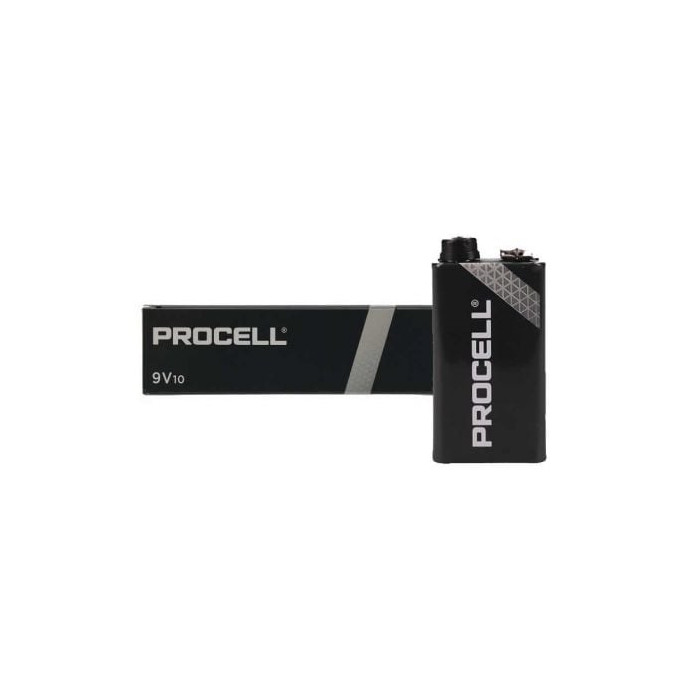 Pack de 10 Pilas Duracell PROCELL ID1604IPX10/ 9V/ Alcalinas | Pilas