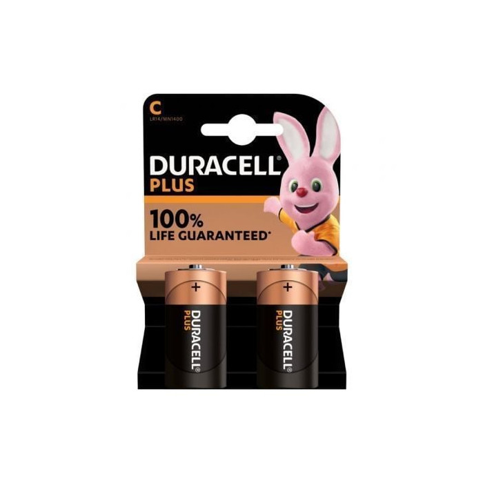 Pack de 2 Pilas C Duracell LR14/ 1.5V/ Alcalinas | Pilas