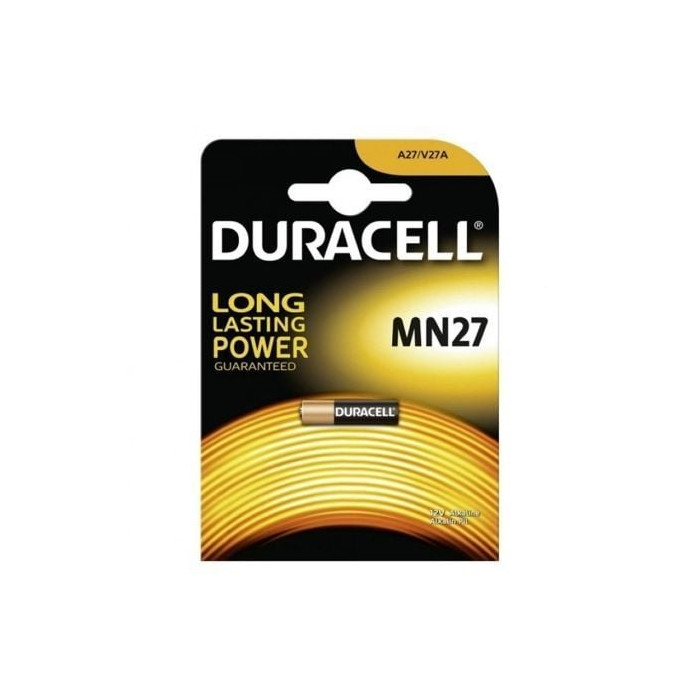 Pila A27 Duracell MN27/ 12V/ Alcalinas | Pilas
