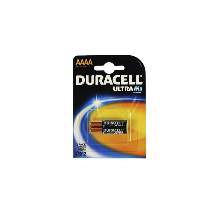 Pack de 2 Pilas AAAA Duracell Ultra MX2500/ 1.5V/ Alcalinas | Pilas