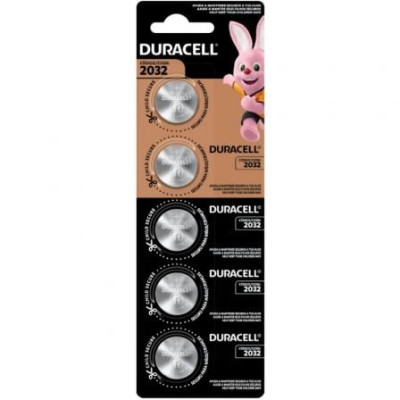 Pack de 5 Pilas de Botón Duracell DL2032B5/ 3V | Pilas