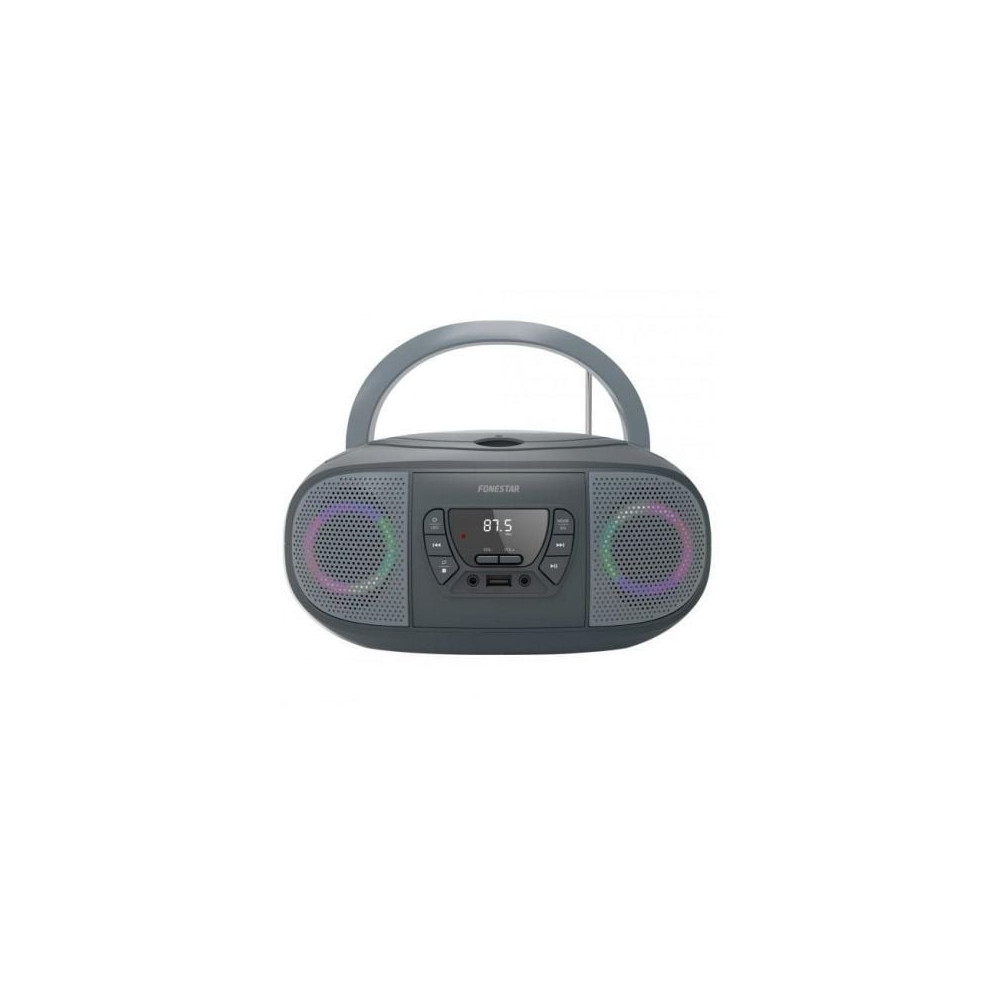 Radio CD Fonestar BOOM-GO-G/ 13W/ a Pilas/ con Cable/ Gris | Radios