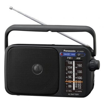 Radio Portátil Panasonic RF-2400DEG-K/ a Pilas/ con Cable/ Negra | Radios