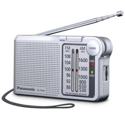 Radio Portátil Panasonic RF-P150D/ con Batería/ a Pilas/ Plateada | Radios