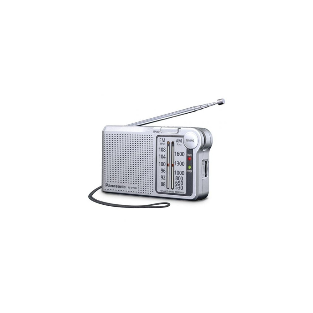 Radio Portátil Panasonic RF-P150D/ con Batería/ a Pilas/ Plateada | Radios