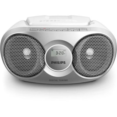 Radio CD Philips AZ215S/ 3W RMS/ con Cable/ Plata | Radios