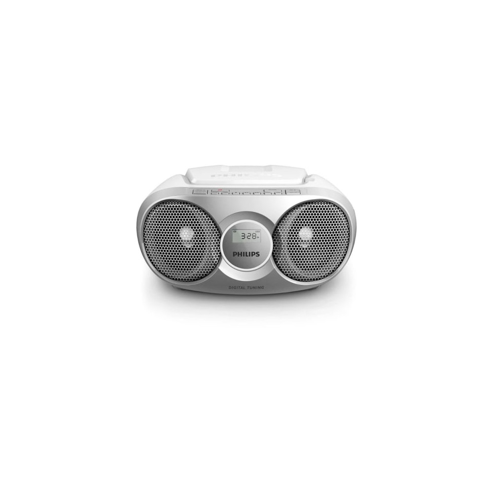 Radio CD Philips AZ215S/ 3W RMS/ con Cable/ Plata | Radios