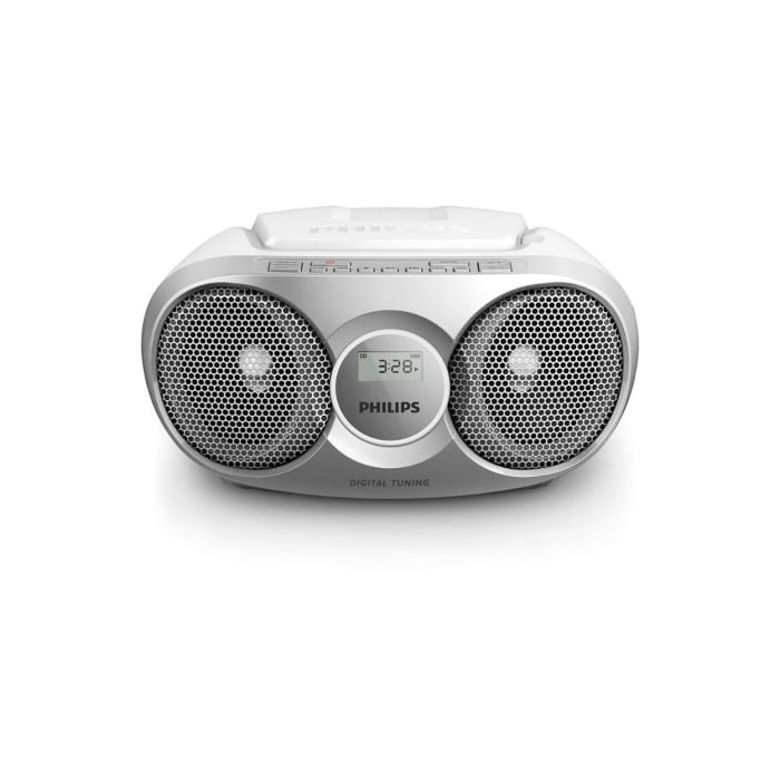 Radio CD Philips AZ215S/ 3W RMS/ con Cable/ Plata | Radios