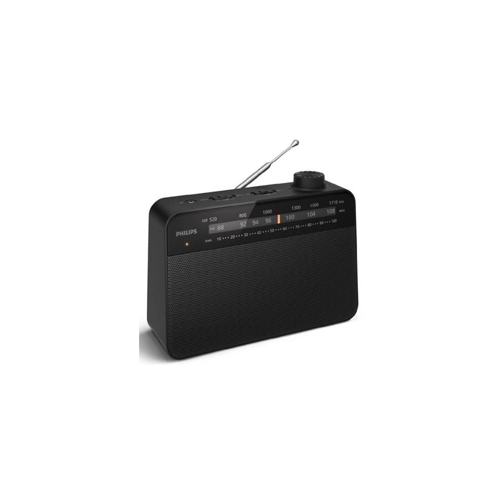 Radio Portátil Philips TAR2509/ a Pilas/ con Cable/ Negro | Radios
