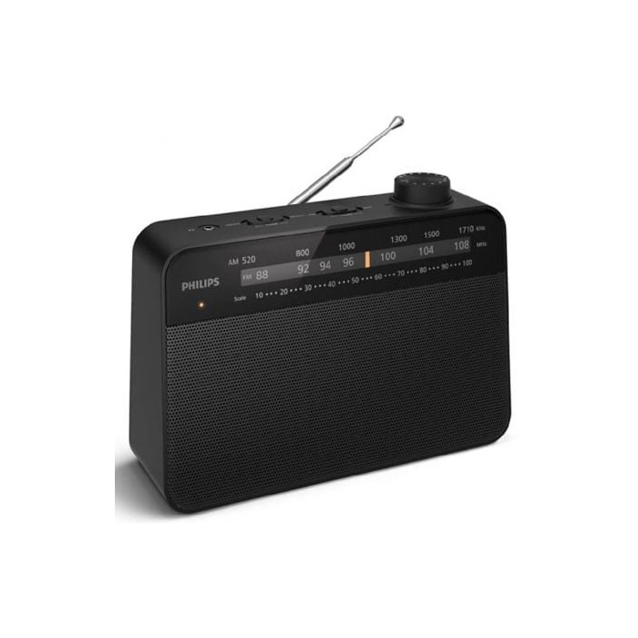 Radio Portátil Philips TAR2509/ a Pilas/ con Cable/ Negro | Radios