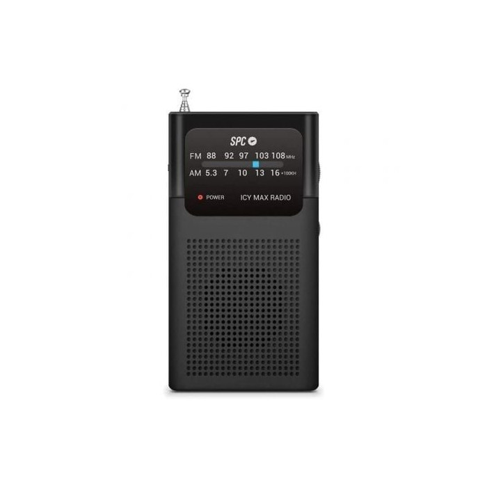 Radio Portátil SPC ICY Max/ a Pilas/ Negra | Radios