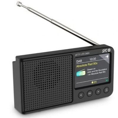 Radio Portátil SPC Jetty Lite Dab+/ con Batería/ Negra | Radios