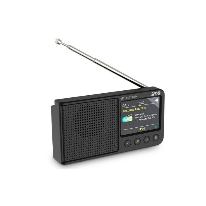 Radio Portátil SPC Jetty Lite Dab+/ con Batería/ Negra | Radios