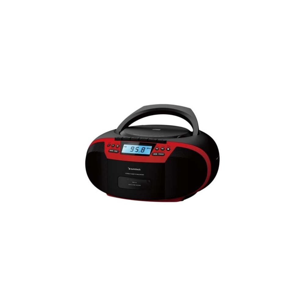 Radio CD Sunstech CXUM54BTRD/ a Pilas/ Rojo | Radios