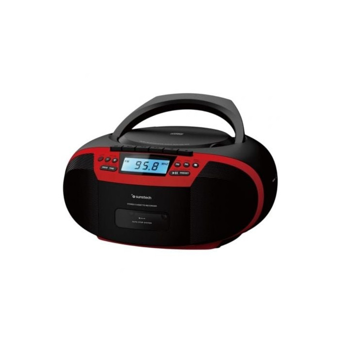 Radio CD Sunstech CXUM54BTRD/ a Pilas/ Rojo | Radios