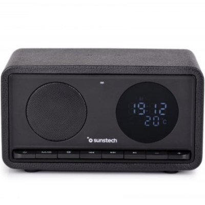 Radio Portátil Sunstech RPBT460/ con Batería/ Negra | Radios