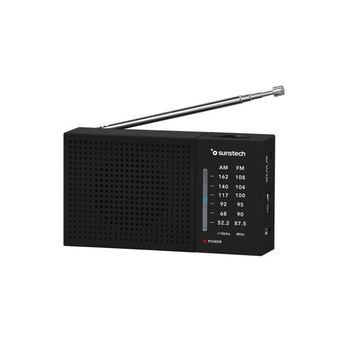 Radio Portátil Sunstech RPS412/ a Pilas/ Negra | Radios