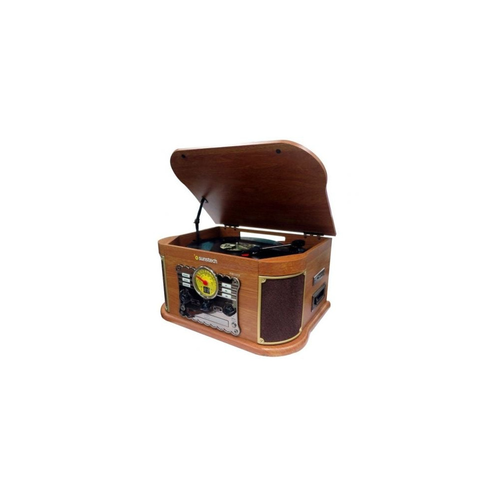 Tocadiscos Sunstech PXRC52CD/ Bluetooth/ Radio FM/ Cassette/ Conversor a MP3 | Tocadiscos