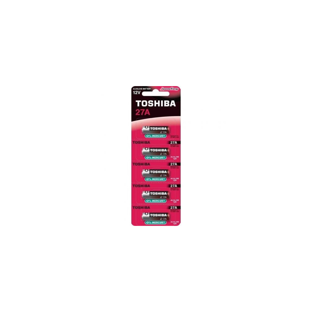 Pack de 5 Pilas 12V Toshiba 27A/ 12V/ Alcalinas | Pilas