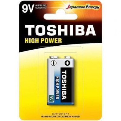 Pila 9V Toshiba 6LR61/ 9V/ Alcalina | Pilas