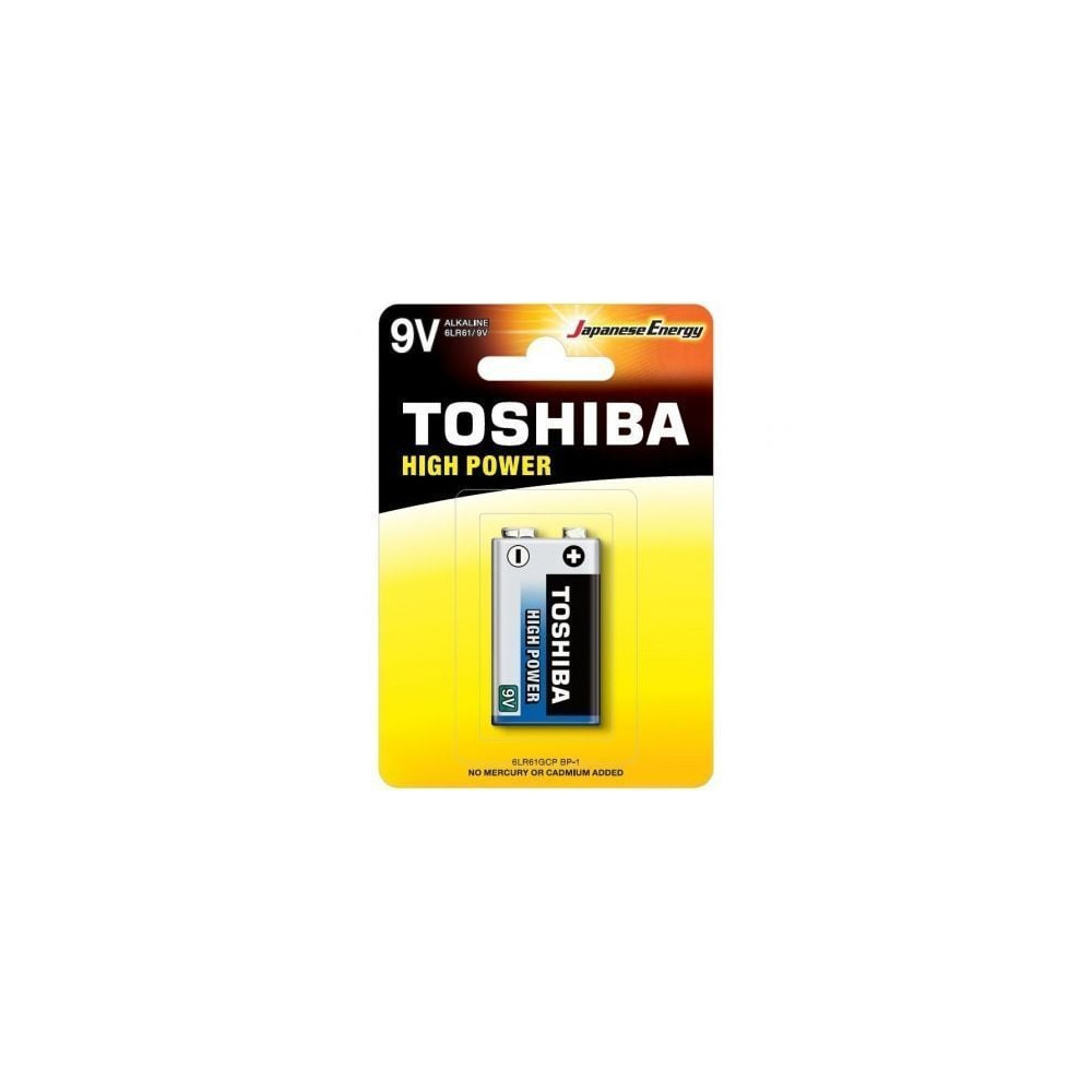 Pila 9V Toshiba 6LR61/ 9V/ Alcalina | Pilas