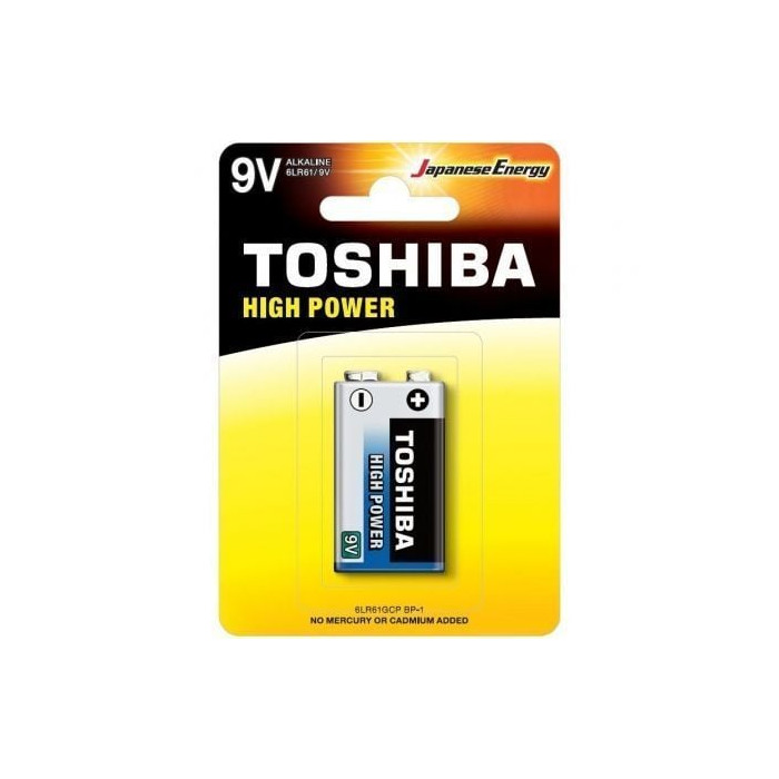 Pila 9V Toshiba 6LR61/ 9V/ Alcalina | Pilas