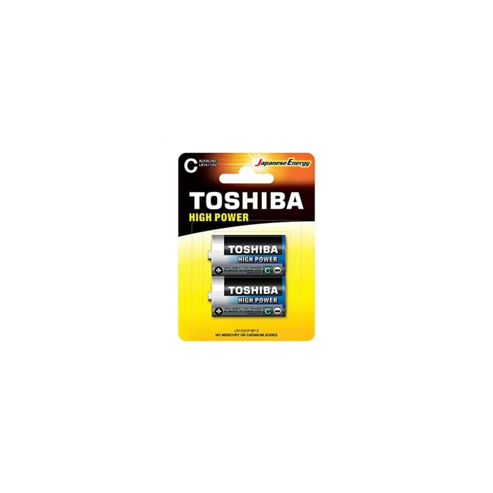Pack de 2 Pilas C 2 Toshiba LR14/ 1.5V/ Alcalinas | Pilas