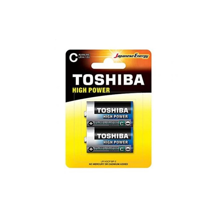 Pack de 2 Pilas C 2 Toshiba LR14/ 1.5V/ Alcalinas | Pilas