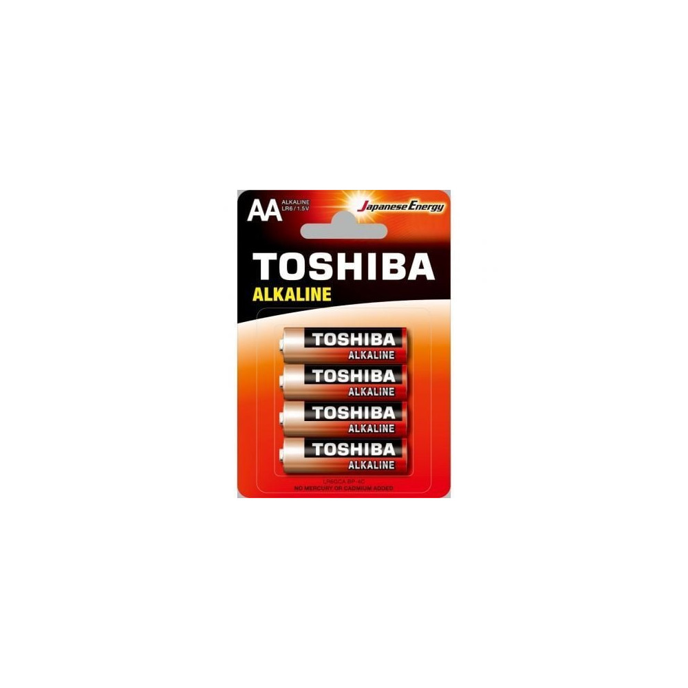 Pack de 4 Pilas AA Toshiba Alkaline LR6/ 1.5V/ Alcalinas | Pilas